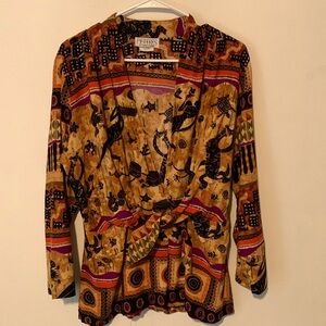 ESSAY PETITES Artsy Cardigan Style blouse